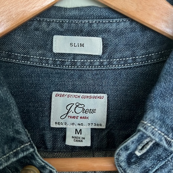 J Crew Denim Button Up - Slim - Picture 2 of 3